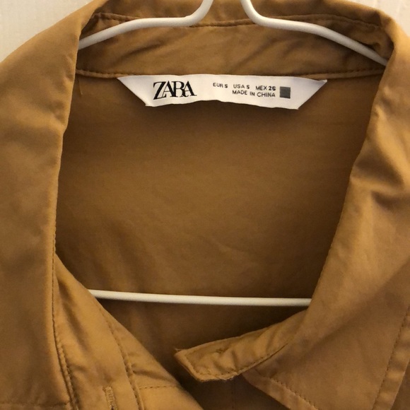 Zara POPLIN SHIRT DRESS - Picture 3 of 4